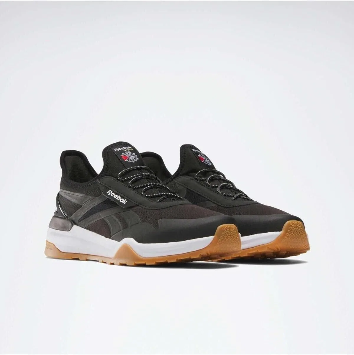 Кроссовки Reebok Unisex Classic SoSneaker, Black White Vectorred — фото 3
