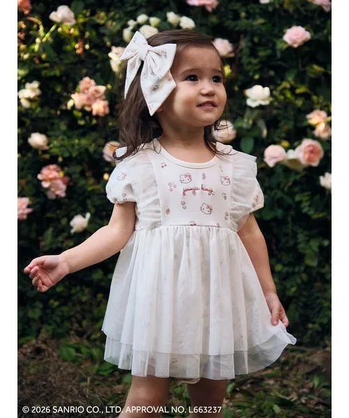 【HELLO KITTY】Комбинезон из тюля с принтом по всей поверхности