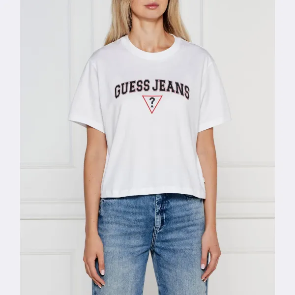 

Укороченная футболка Guess, белый