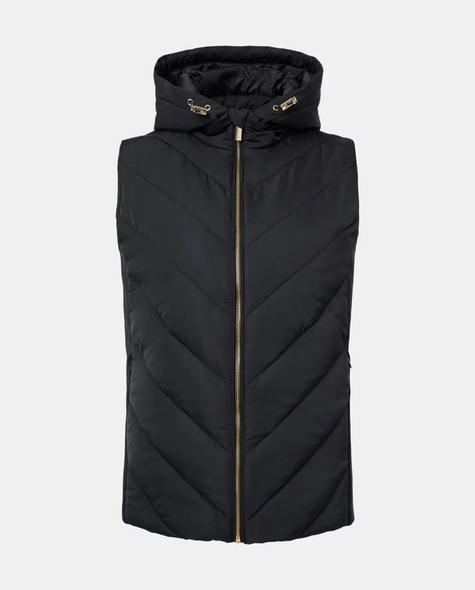 

Женский теплый жилет с эластичными боками Woman El Corte Inglés, черный