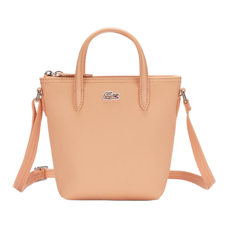 

LACOSTE Плечевая сумка из ПВХ маленького размера для женщин розово-красная, Flesh Pink Red