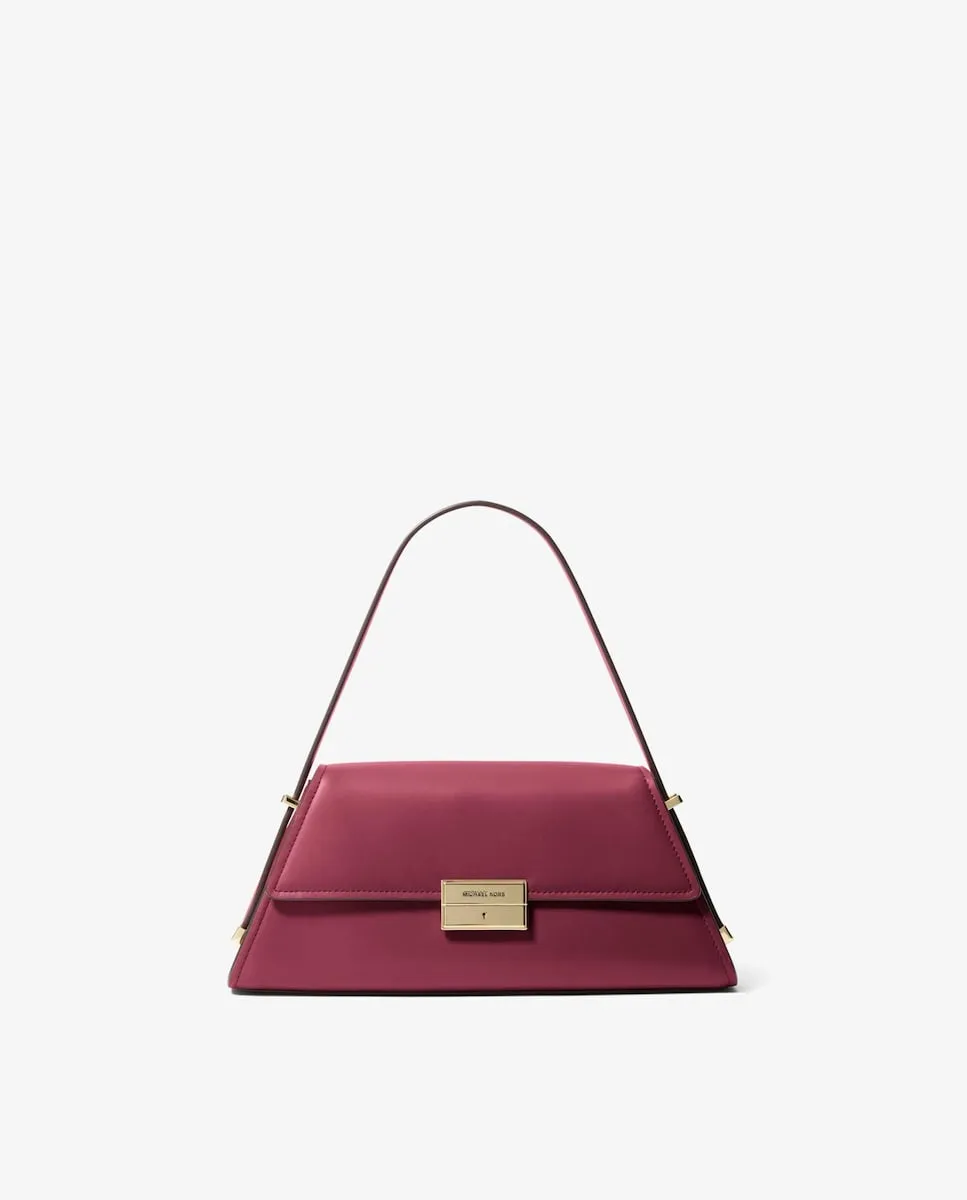 

Средняя кожаная сумка через плечо Ludlow Michael Michael Kors, гранатовый