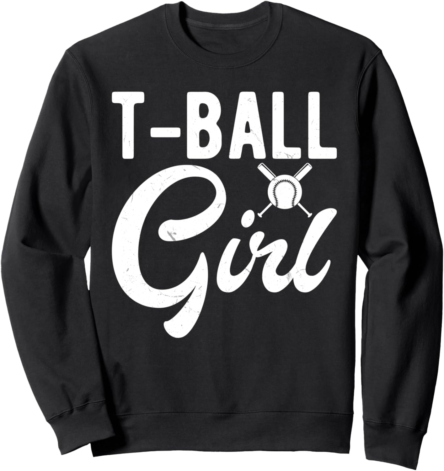 

Футболка для девочек, играющих в ти-бол - Толстовка для девочек, играющих в ти-бол Teeball Girls, черный