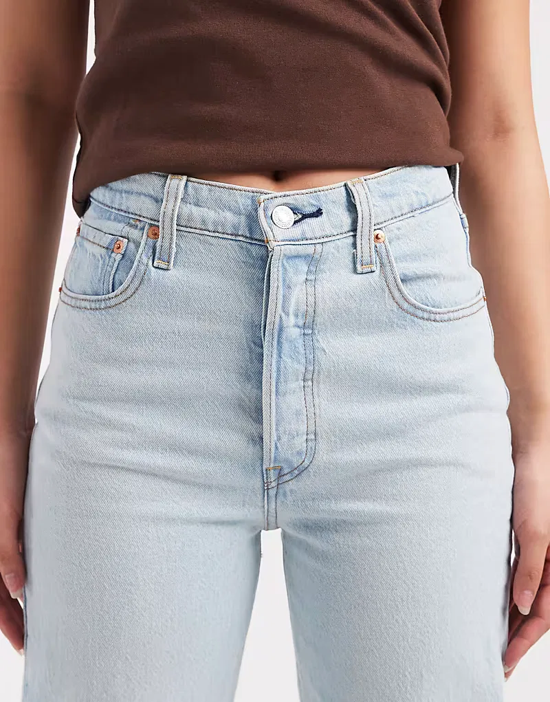 Джинсы Levis прямого кроя до щиколотки Levi's, светло-голубой — фото 4
