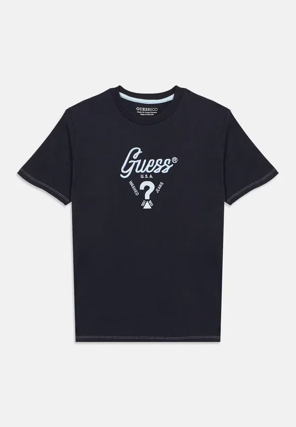 Футболка Guess Junior print t-shirt, умный синий — фото 3