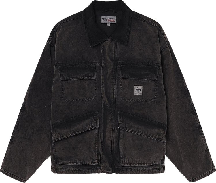

Куртка Stussy Distressed Canvas Shop 'Black', черный