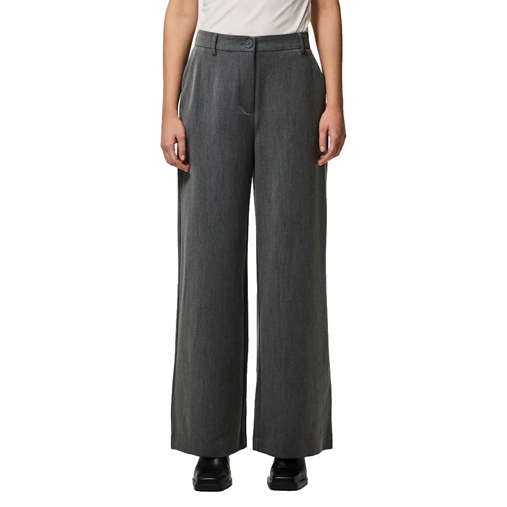 

Брюки с высокой талией Pieces Kamil Wide Leg, серый