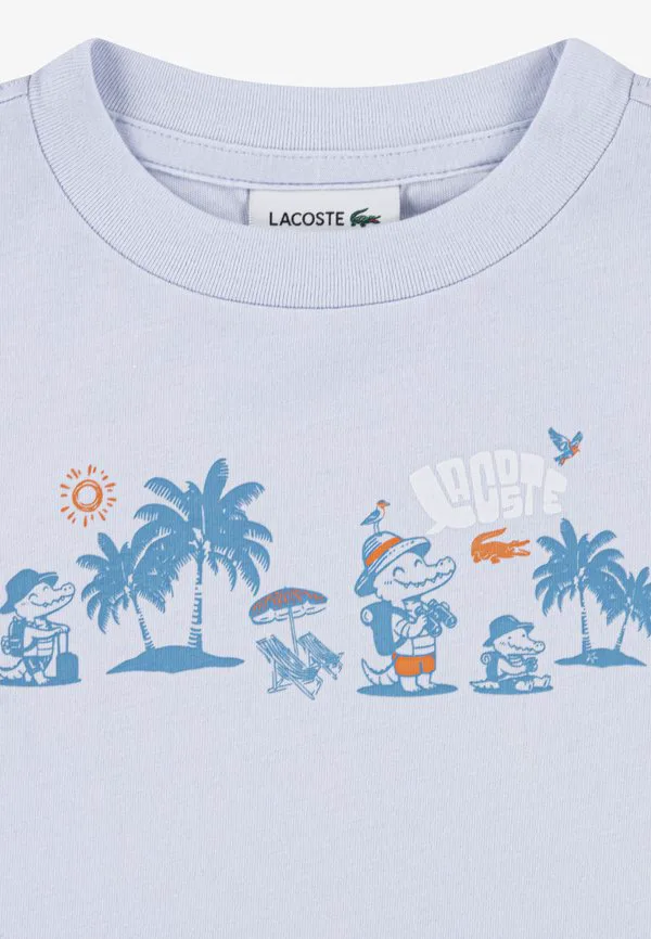 Футболка с принтом крокодила на пляже Lacoste, Phoenix — фото 4