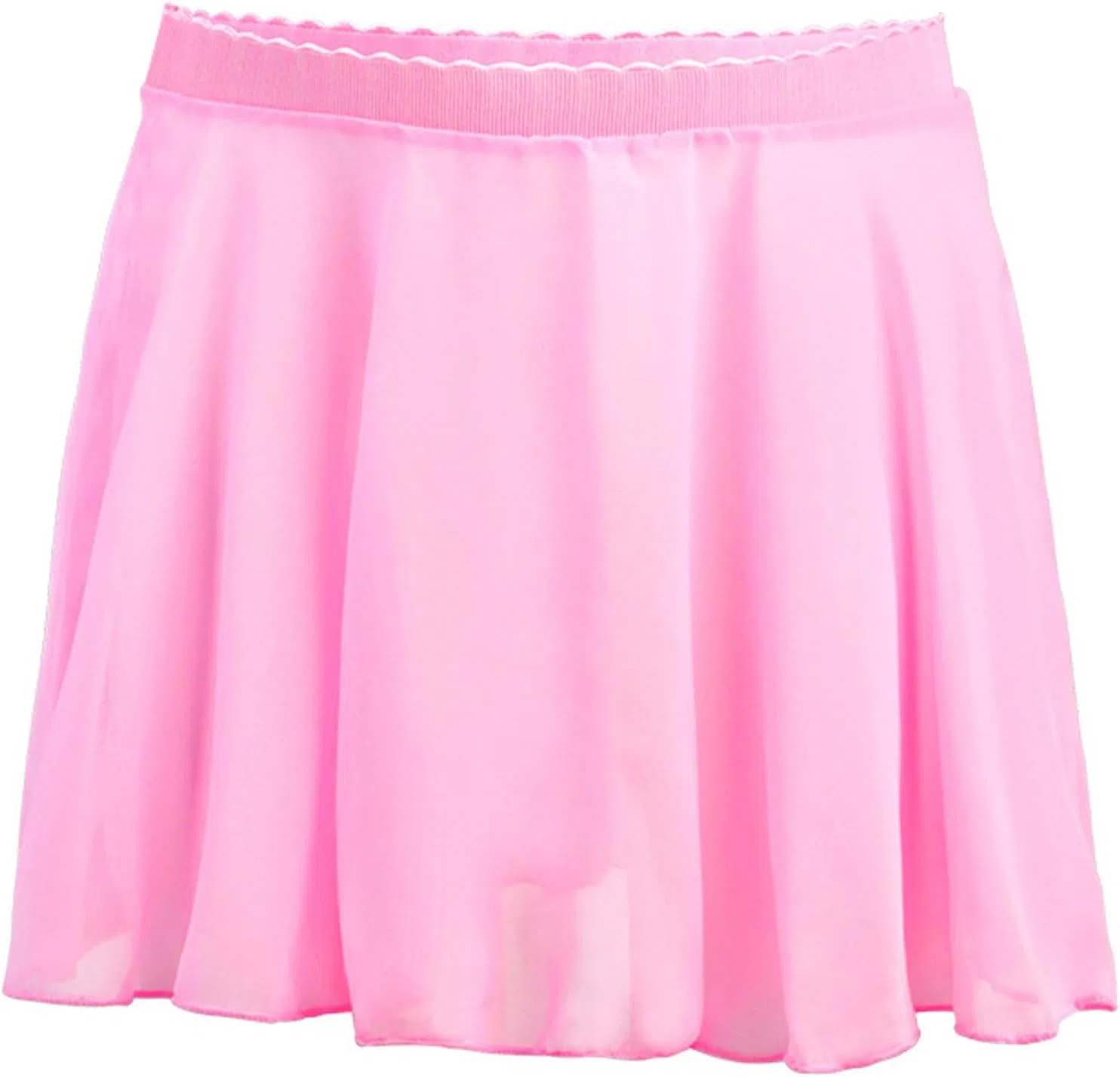 Юбка для девочек A-line, шифон, эластичный пояс, Generic, Pink