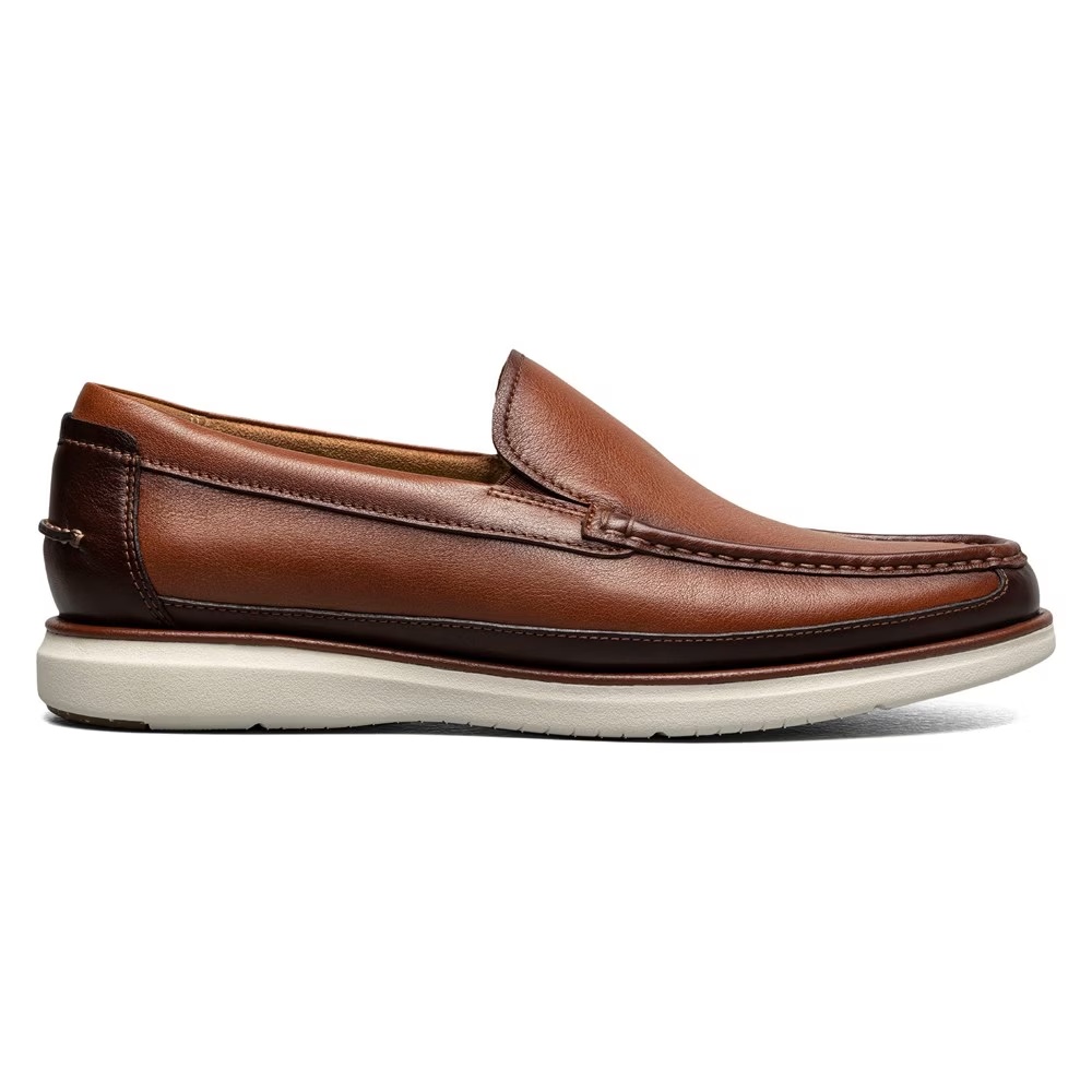 Туфли лоферы с мокасинным носом Tropics Venetian Florsheim, cognac/multi — фото 2