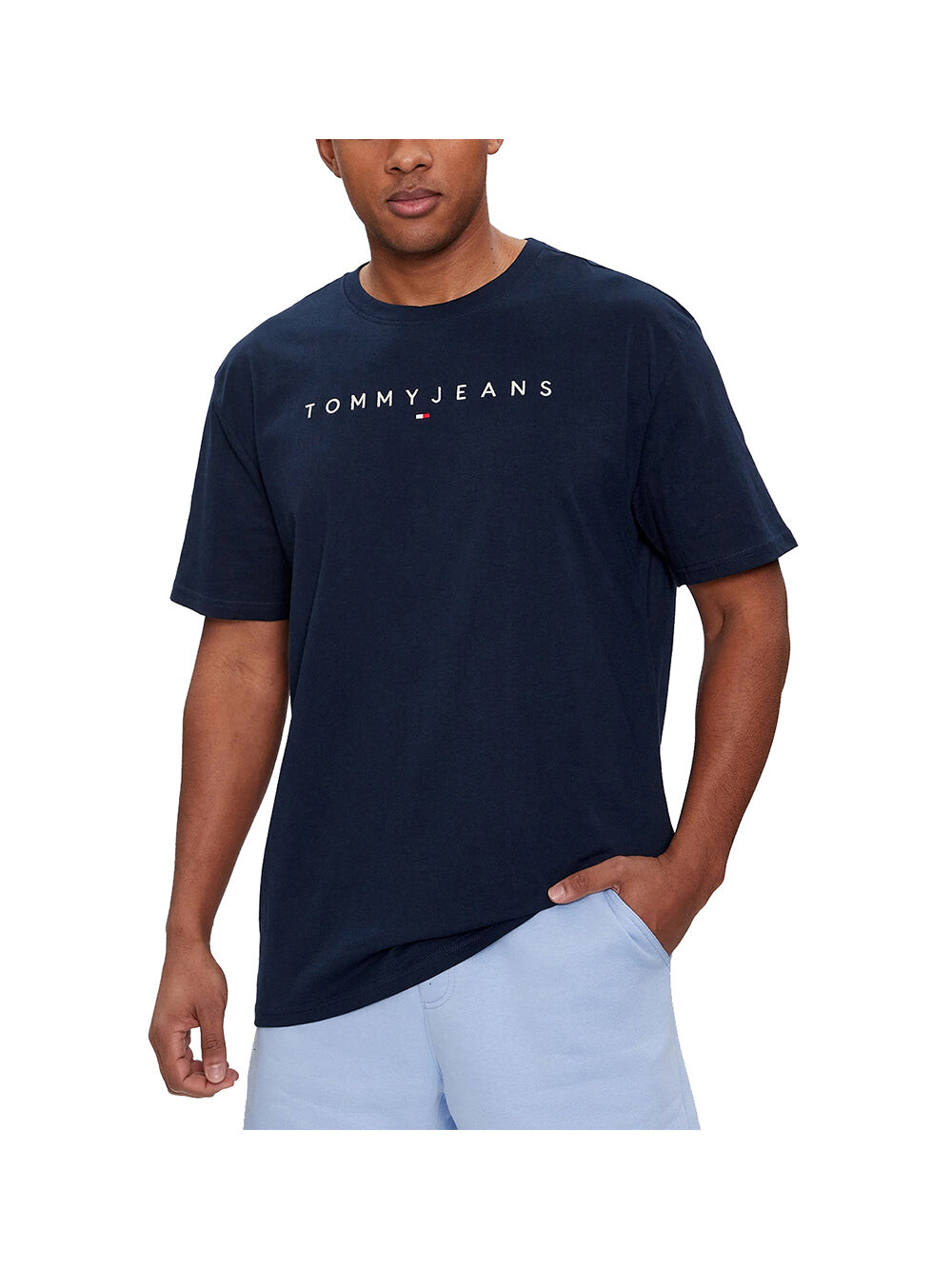 

Темно-синяя мужская футболка Tommy Jeans
