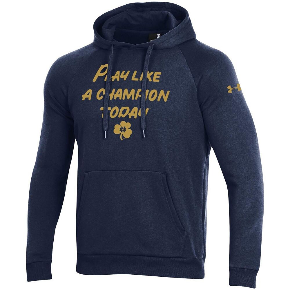 

Мужская темно-синяя толстовка с капюшоном Under Armour Notre Dame Fighting Irish Play Like A Champion Today на весь день, цвет Ntd Navy