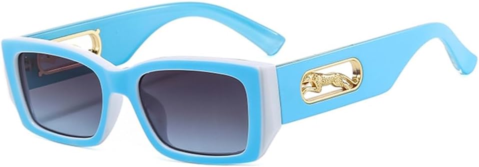 

Солнцезащитные очки прямоугольной формы для женщин и мужчин, с градиентными линзами, оправой и леопардовым принтом, защита от УФ-излучения UV400, m1215 Generic, M-1217