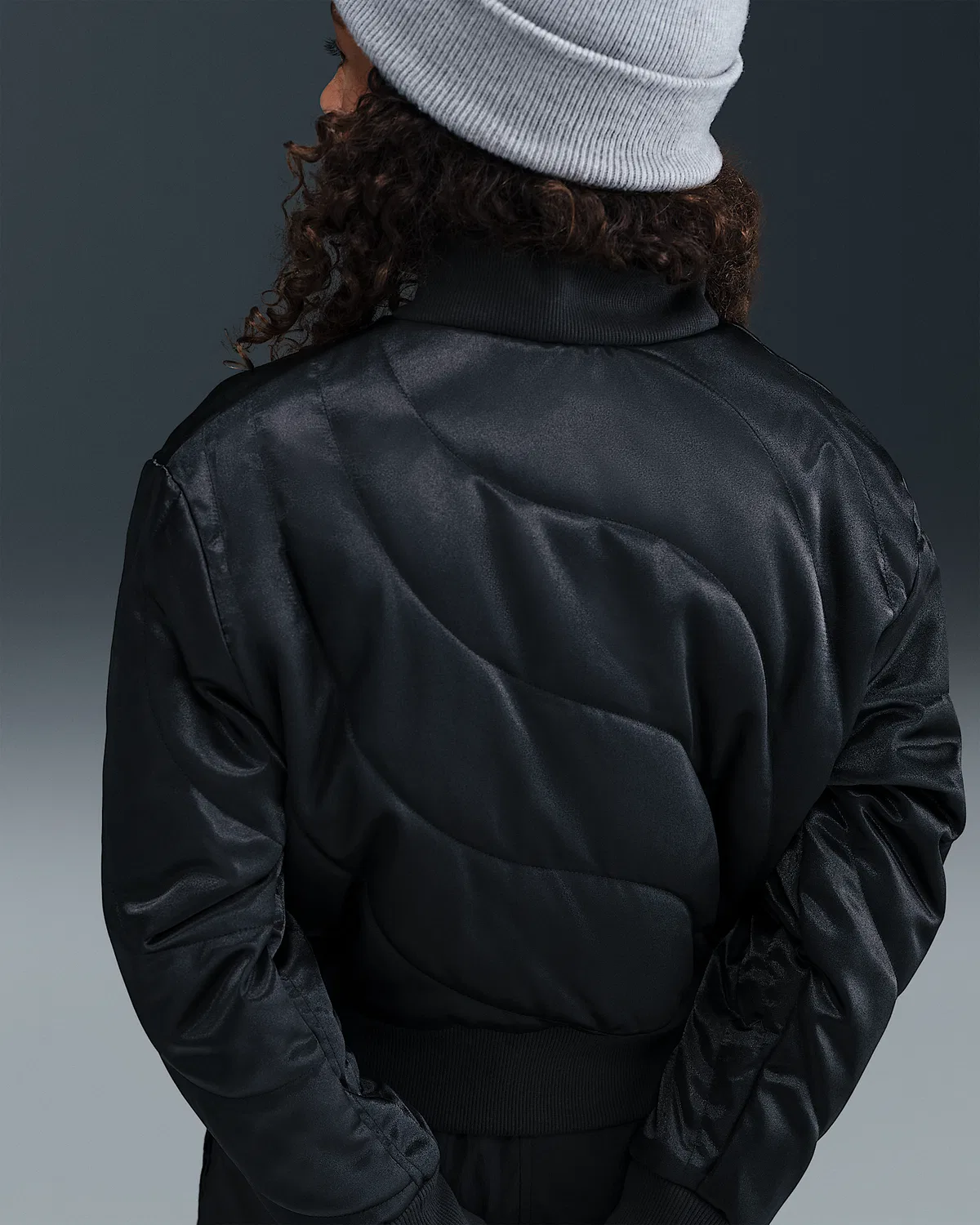 Детская куртка Nike Sportswear для девочек, Black/White — фото 2