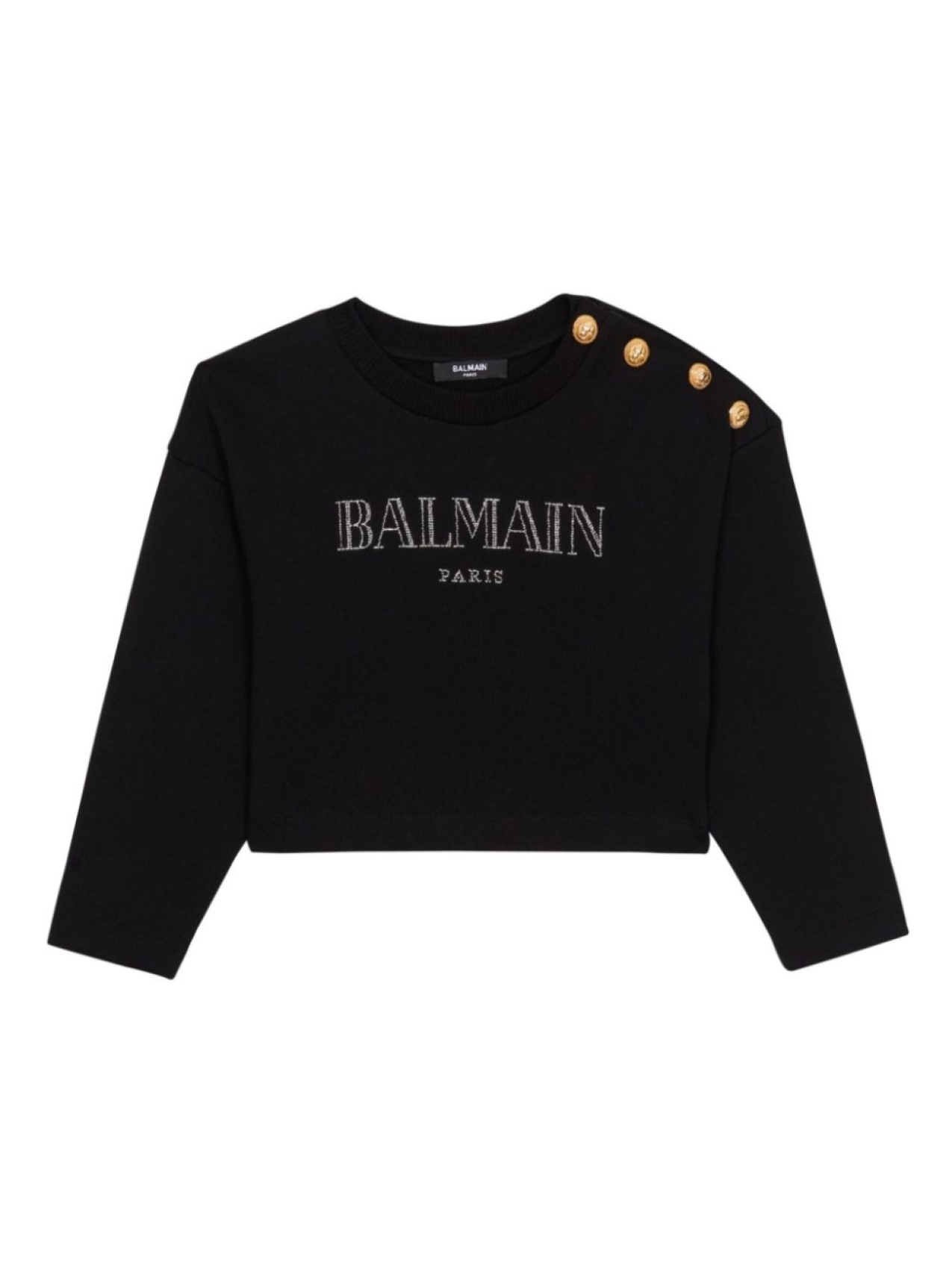 

Balmain Kids толстовка с логотипом, черный