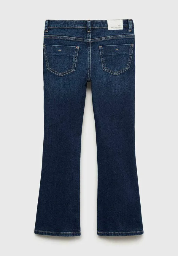 Детские расклешенные джинсы Mango Kids, Dark Blue — фото 3