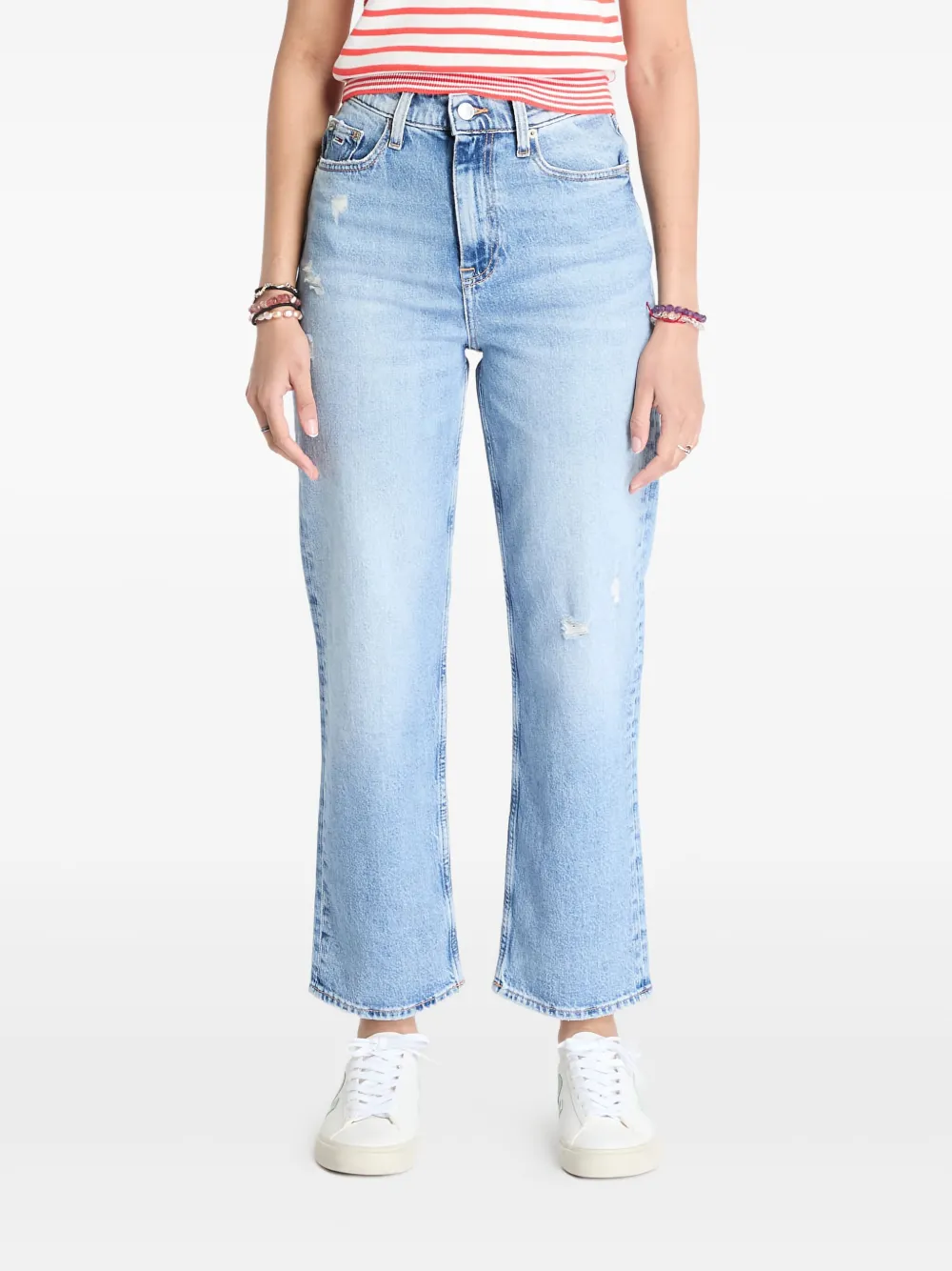 

Прямые джинсы Layla с завышенной талией Tommy Jeans, синий