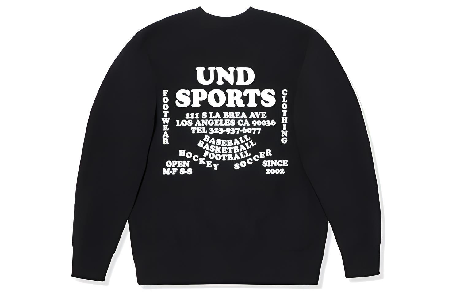 

Свитшот мужской с круглым вырезом свободного кроя Regular UNDEFEATED, черный