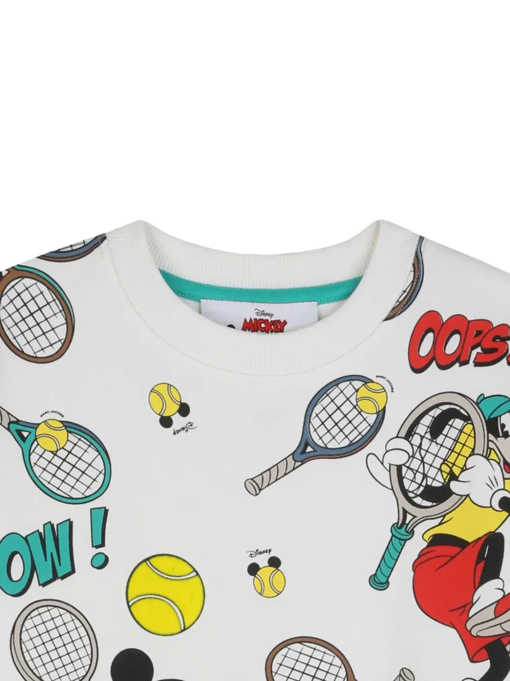 Толстовка с графичным принтом из коллаборации с Mickey Mouse Marc Jacobs Kids, белый — фото 3
