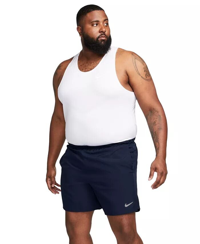 

Мужские шорты для бега на короткой подкладке Challenger Dri-FIT Nike, синий