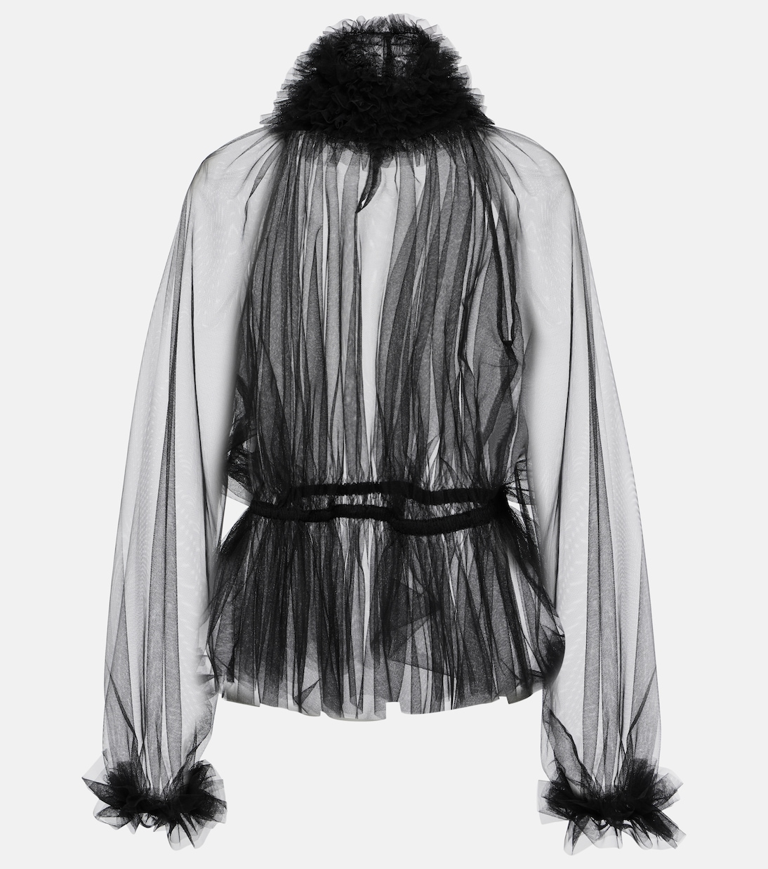 

Блузка из тюля с оборками Dolce&Gabbana, Nero