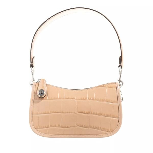 

Сумка embossed croc swinger 20 Coach, бежевый