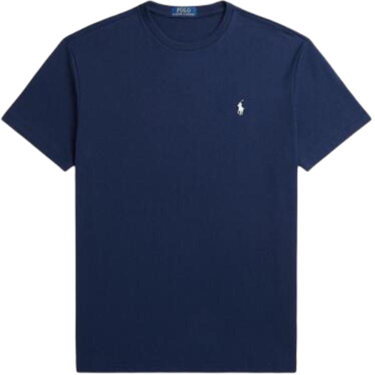 

Поло Пони Хлопковая футболка Polo Ralph Lauren, Синий