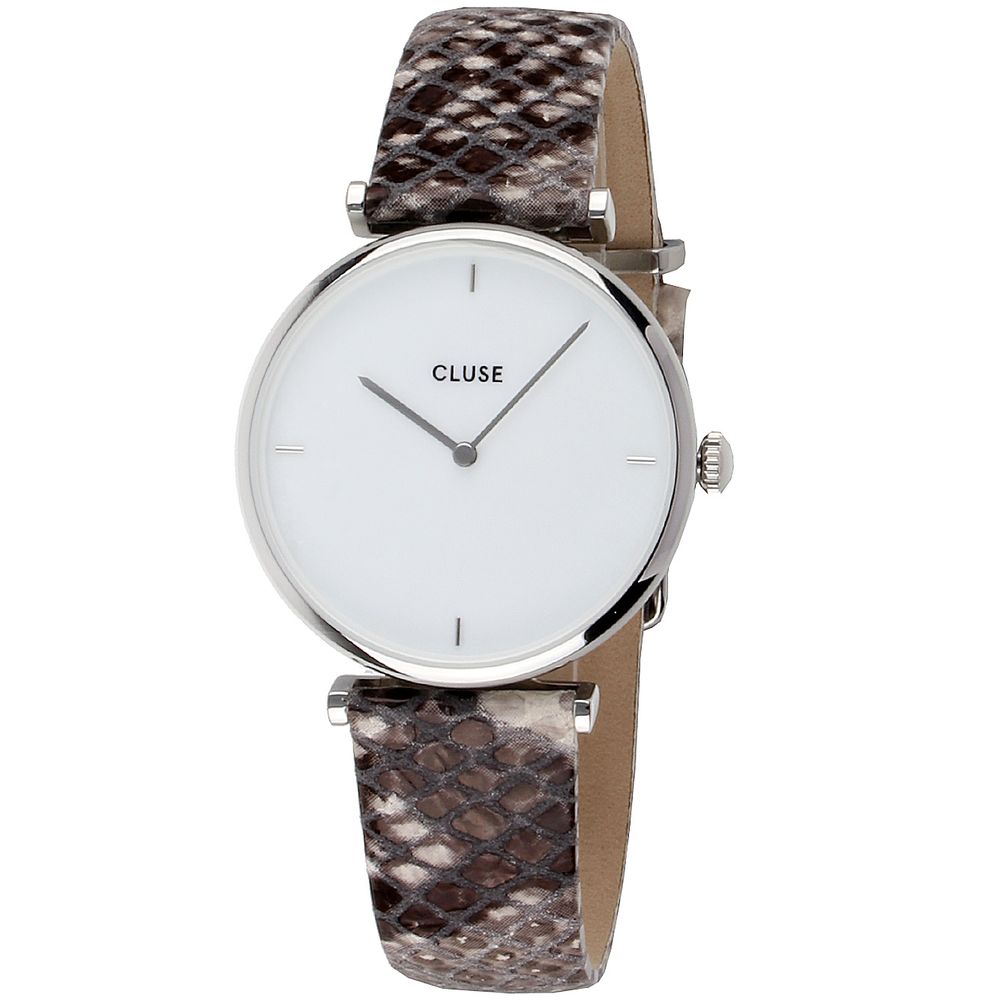 

Часы из бежевой кожи Cluse