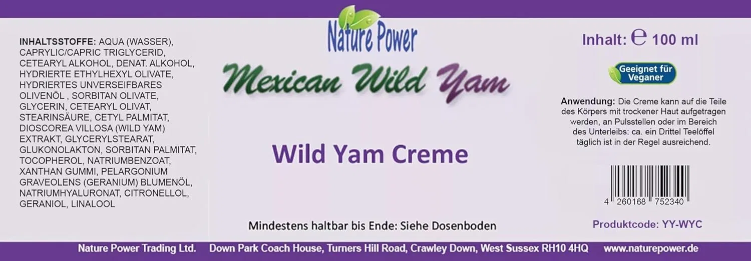 Крем с диким ямсом «Mexican Wild Yam Cream» от Nature Power, 100 мл Nature Power — фото 2