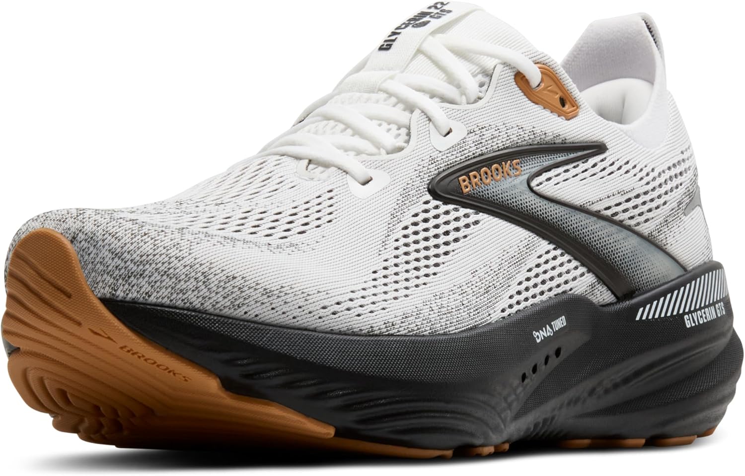 

Мужские беговые кроссовки Brooks Glycerin GTS 22 с поддержкой, белый/черный/серый