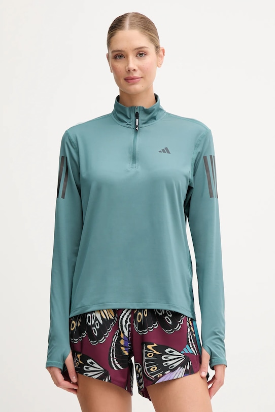 

Беговая толстовка Own The Run Adidas Performance, бирюзовый