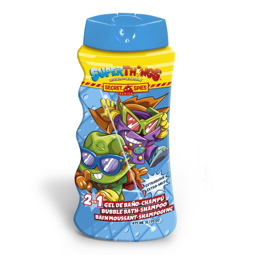 

Пена для ванны и шампунь в одном флаконе для детей super things bubble bath shampoo Dovanos Vaikams, 475 мл