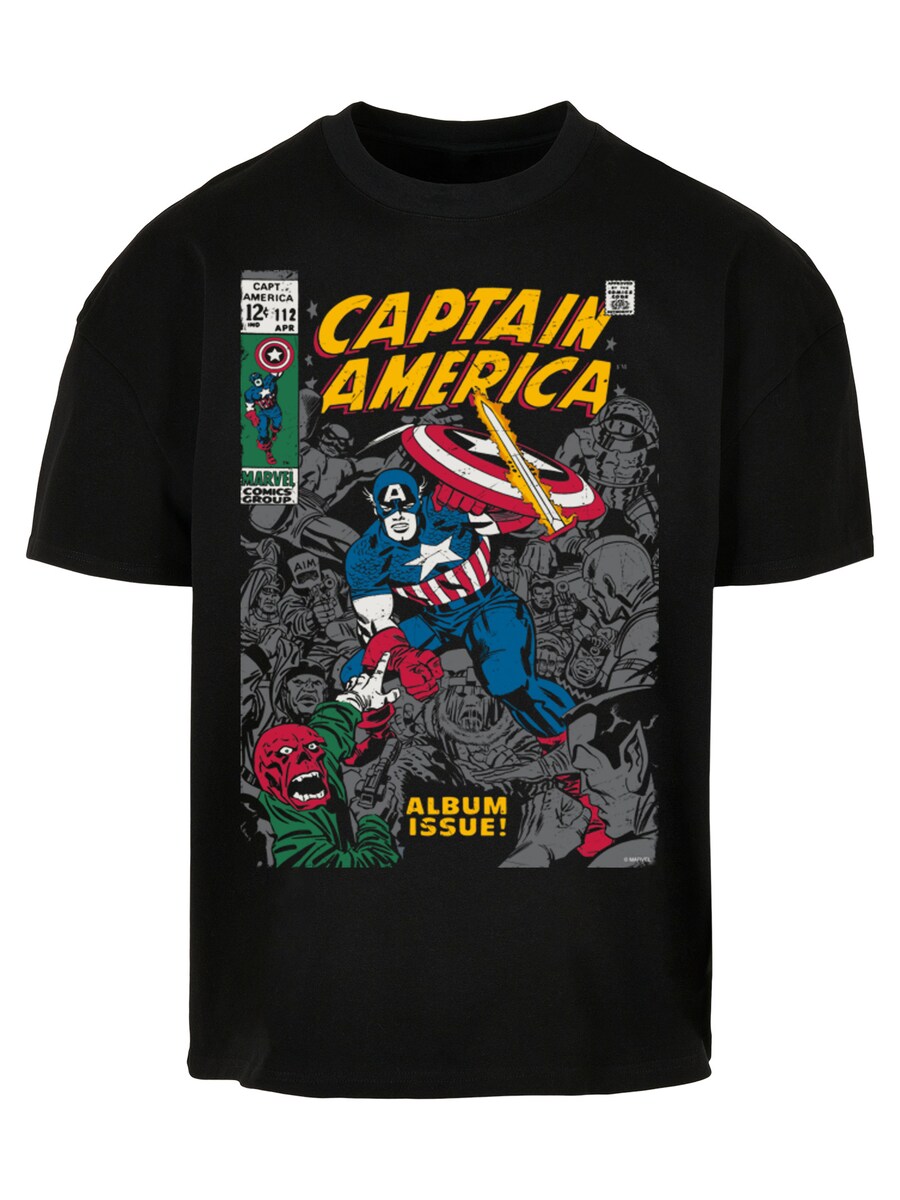 

Рубашка F4NT4STIC Marvel Captain America Album Issue Cover, черный