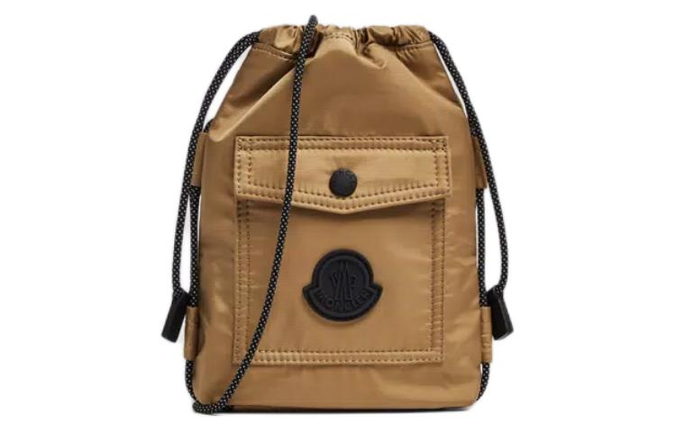 

Прочная нейлоновая наплечная сумка через плечо мужская бежевая Moncler
