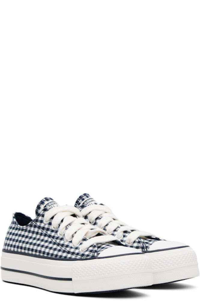Кроссовки Chuck Taylor All Star Gingham с синими и белыми вставками Converse — фото 4