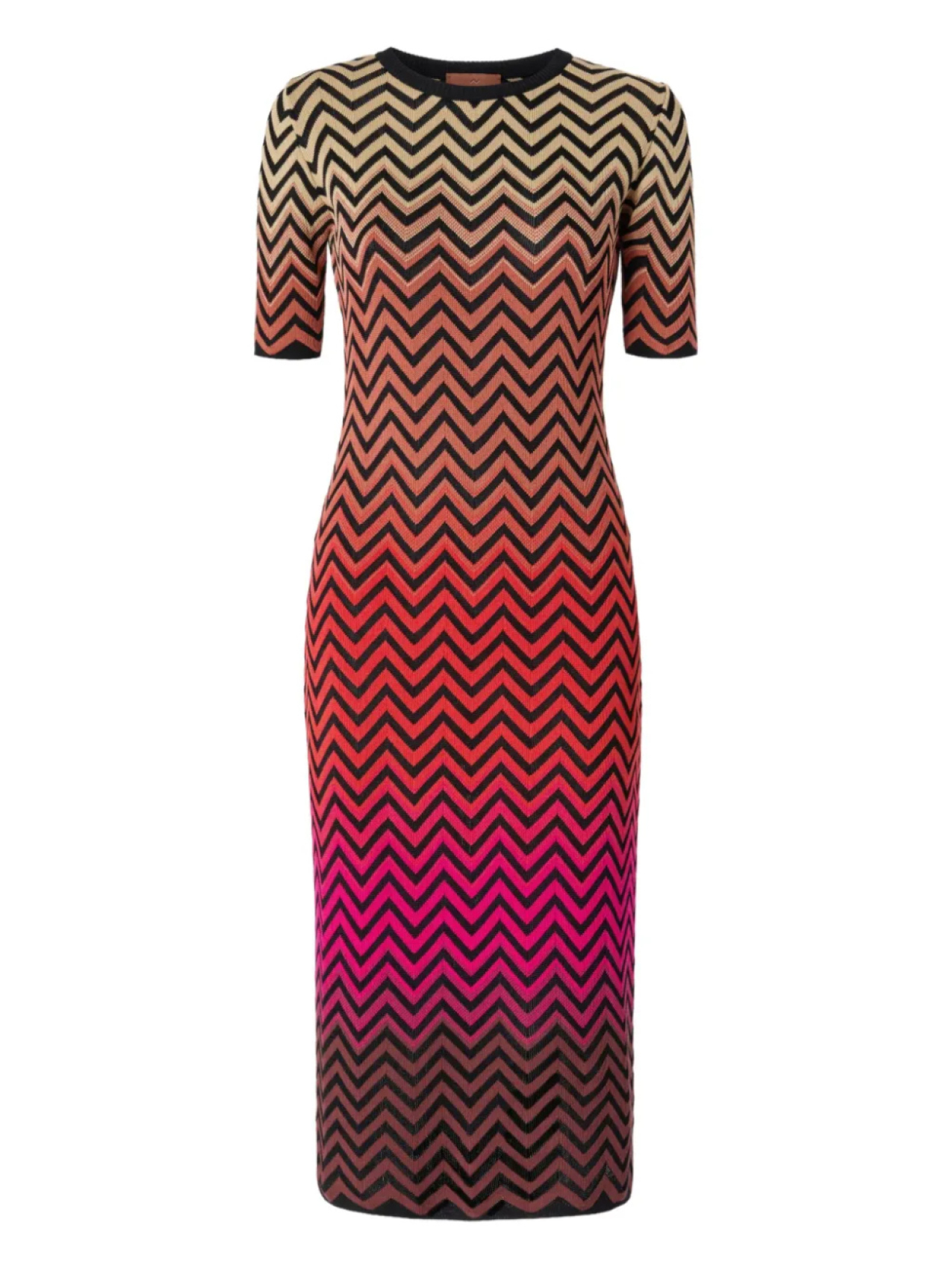 

Платье миди с зигзагообразным узором Missoni, черный