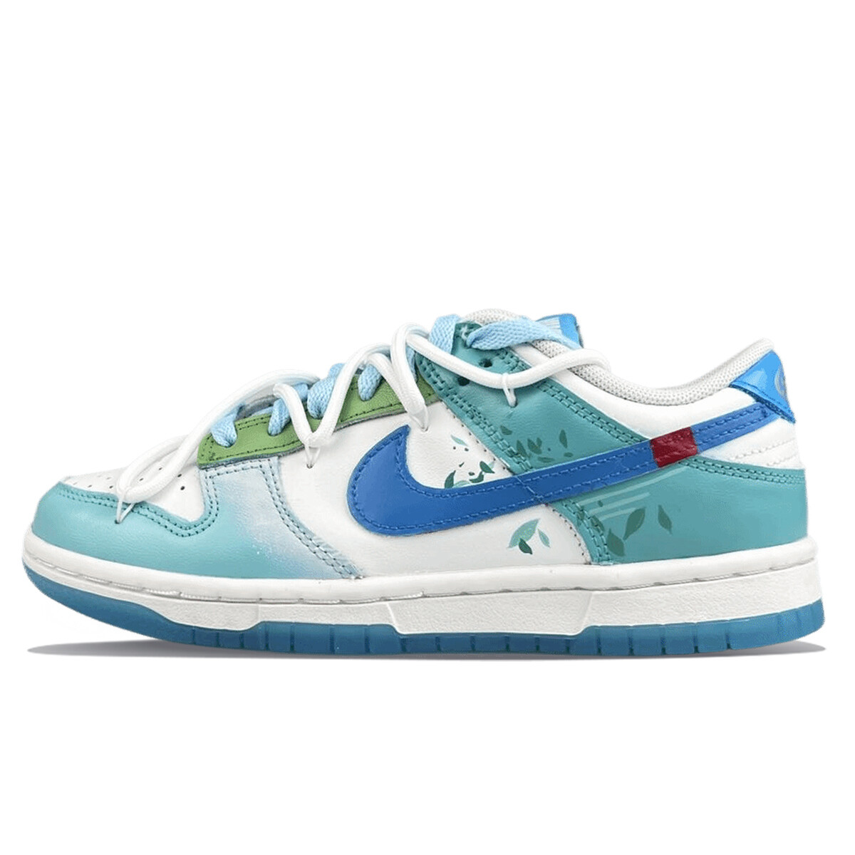 

Кроссовки Nike Dunk Skateboarding Shoes Unisex Low-top Green, цвет Emerald