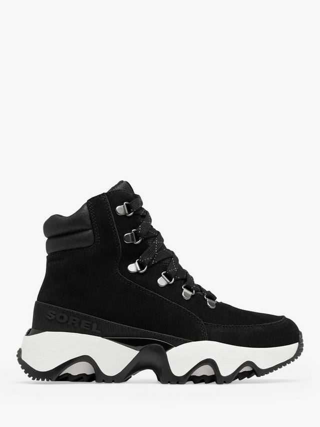 Кроссовки-ботинки Kinetic Impact из водонепроницаемой замши SOREL, Black/Sea Salt