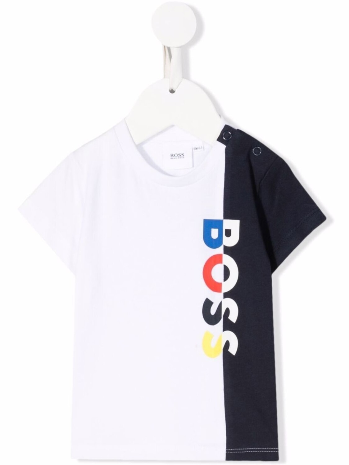 

BOSS Kidswear футболка в стиле колор-блок, белый