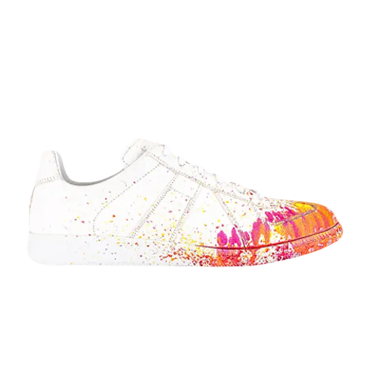 

Кроссовки Maison Margiela Replica 'Paint Splatter - White Orange', белый