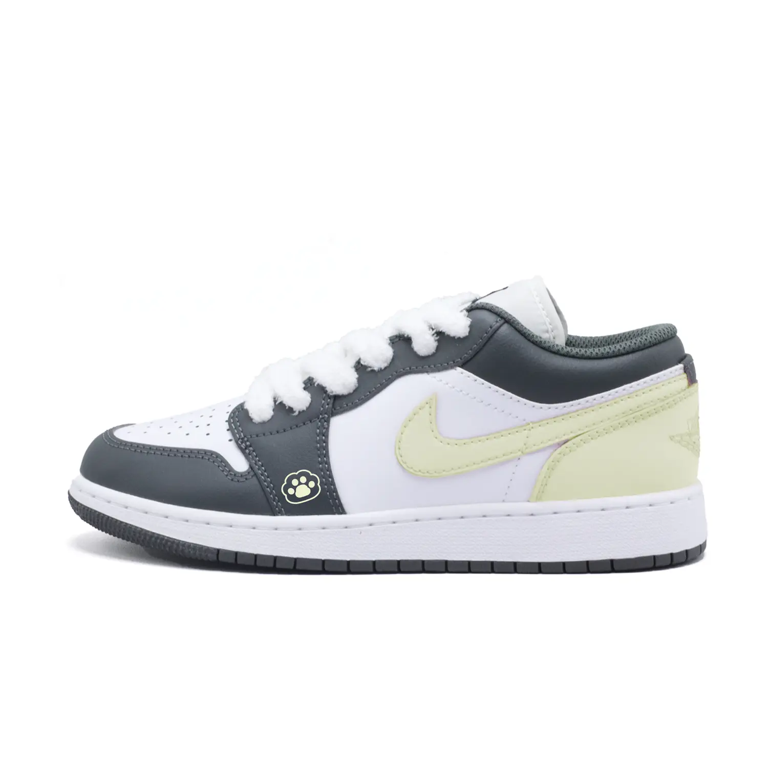

Jordan Баскетбольные кроссовки Air 1 Low "Iron Grey" с противоскользящим покрытием, износостойкие, для детей и подростков