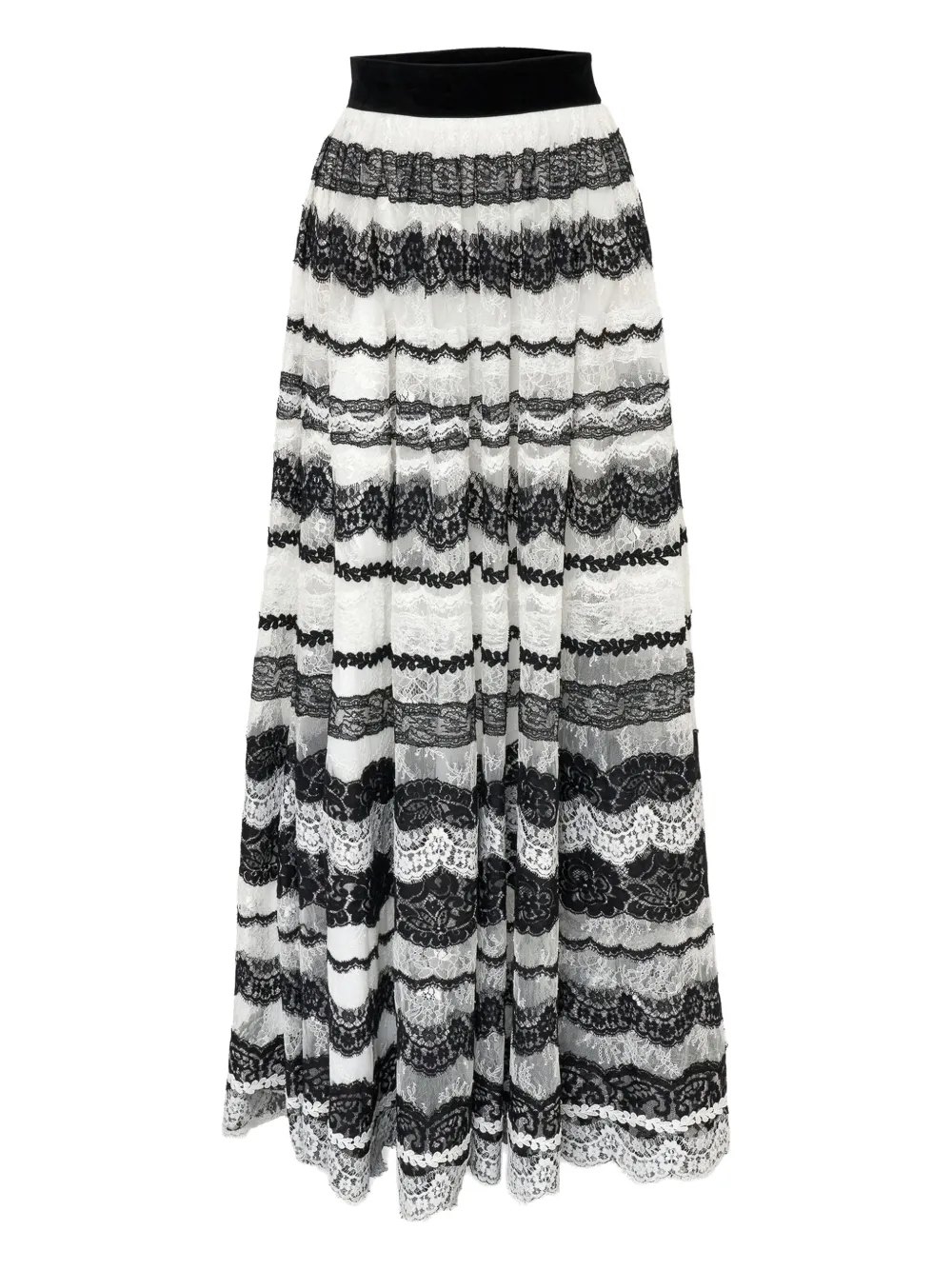 

Юбка с кружевом Carolina Herrera, белый