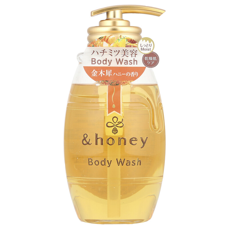 

&honey, Глубокое увлажнение, гель для душа, османтусовый мед, 500 мл (16,9 жидк. Унции)