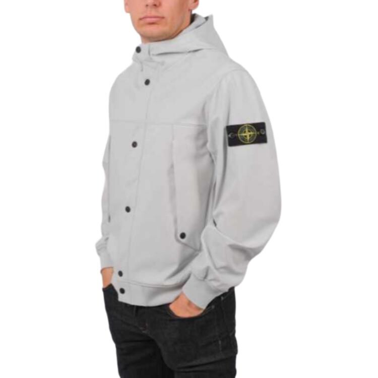 SS24 Куртка мужская Frost Blue Stone Island, голубой — фото 3