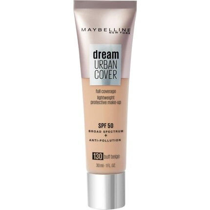 

Maybelline Dream Urban Cover All-In-One Защитный макияж 130 Buff Beige 30 мл Maybelline New York, Коричневый, Maybelline Dream Urban Cover All-In-One Защитный макияж 130 Buff Beige 30 мл Maybelline New York