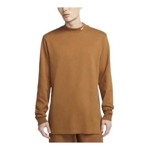 

Футболка Nike AS M NL LS MOCK NECK SHIRT 'Brown White' DX5869-270