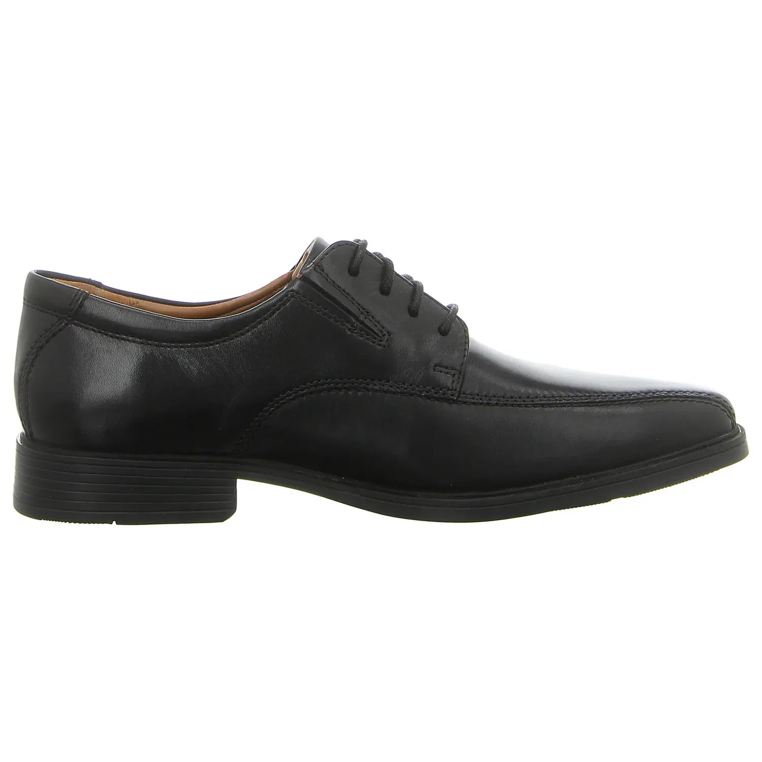 Кожаные туфли на шнуровке, Clarks, черный — фото 3