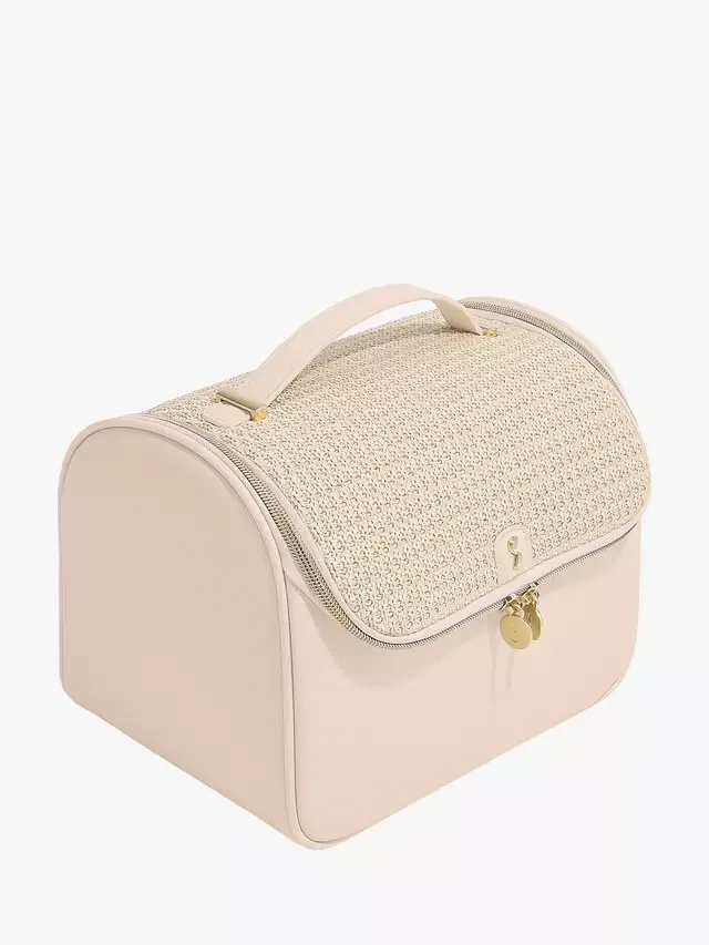 Косметичка из рафии Stackers, Blush Raffia
