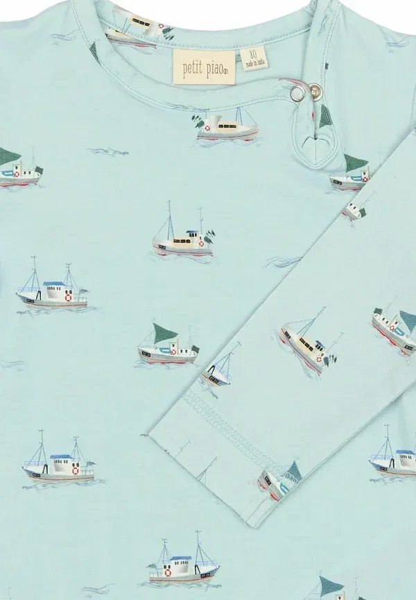 Боди Petit Piao, модель illusion blue boat aop, цвет иллюзия синий — фото 3