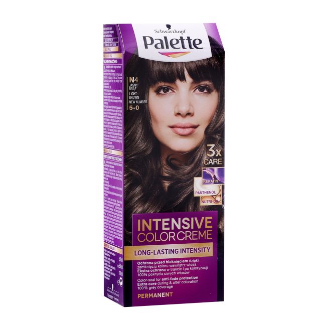 Краска для волос icc Palette, цвет n4 šviesiai ruda